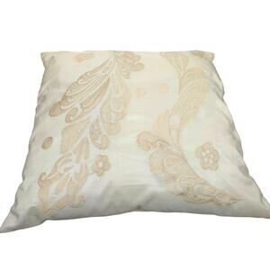 Jacquard Throw Pillow 20 x 20 Pearl Cream Decorative by Uttermost Revelations